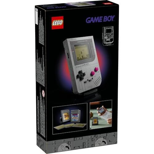 LEGO Super Mario Game Boy - Spielzeug Für Erwachsene - Nintendo Deko Mit 2 Modulen Inkl. Zelda & Einem Stand - Retro Modellbau Zum Ausstellen - Kreat - 5702017816616