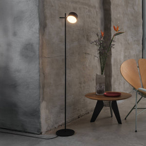 B-Ware OSRAM LED Floor Lamp Decor Kyoto, Aluminium, Black, Dimmable