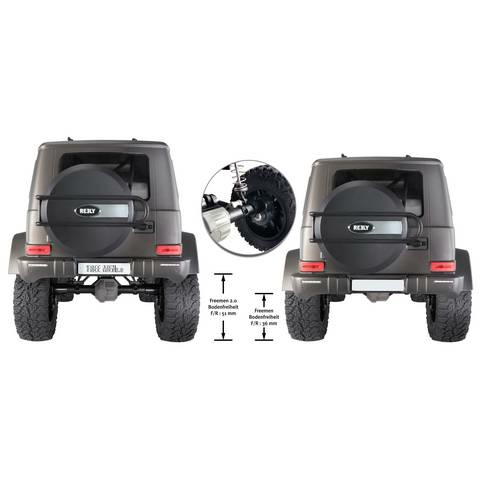 Voiture miniature radiocommandée Reely FreeMen 2.0 à moteur brushed, type crawler Jeep, échelle 1:10, prête à rouler