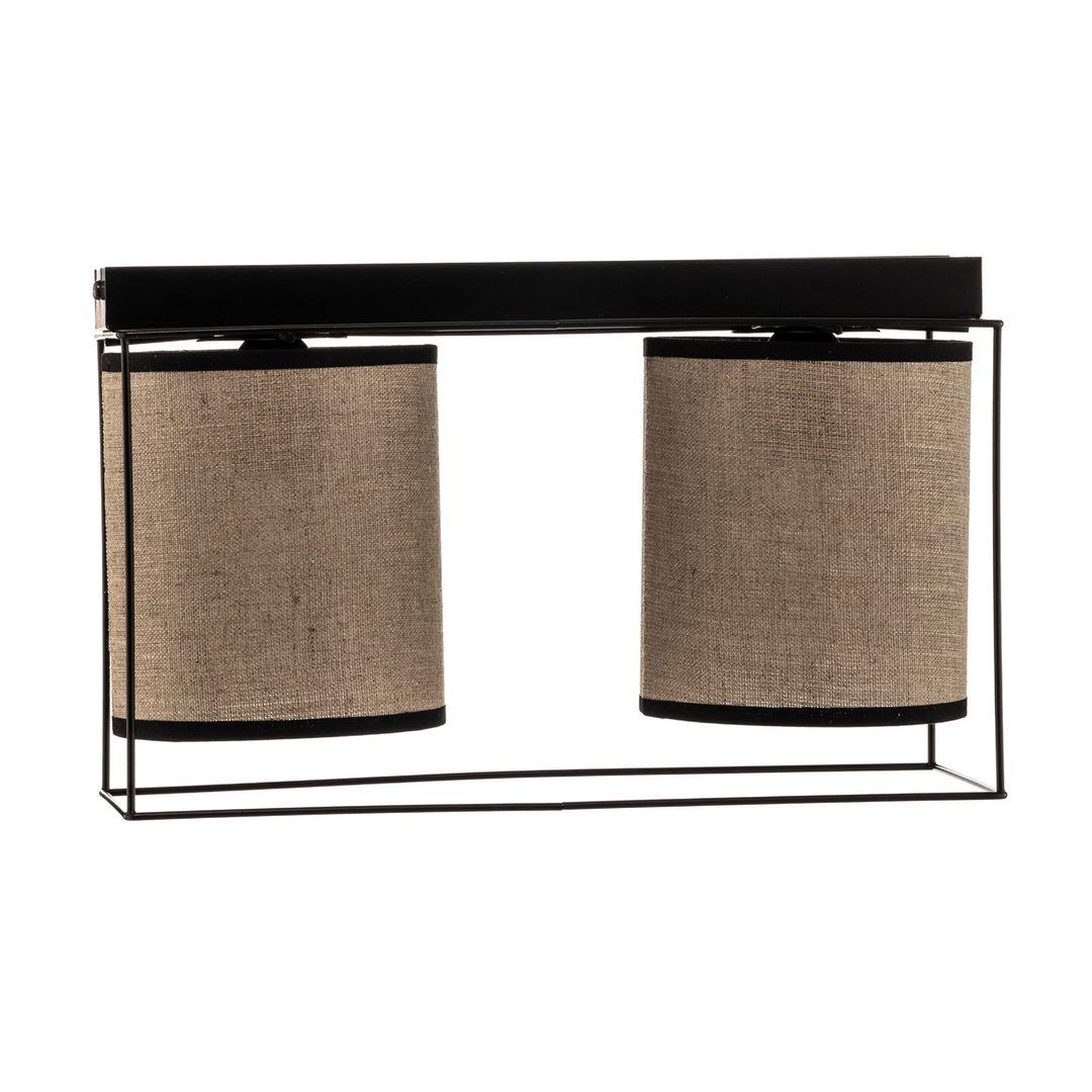 Britop Deckenleuchte Tubo, Textilschirm, Beige, 2 Flammig B-Ware