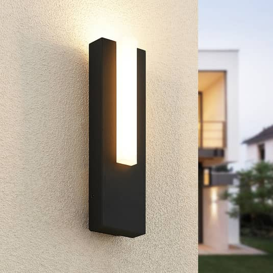 Lucande Virgalia Led Außenwandleuchte Lampe Leuchte Wandleuchte Ip658,6 W Grau B-Ware
