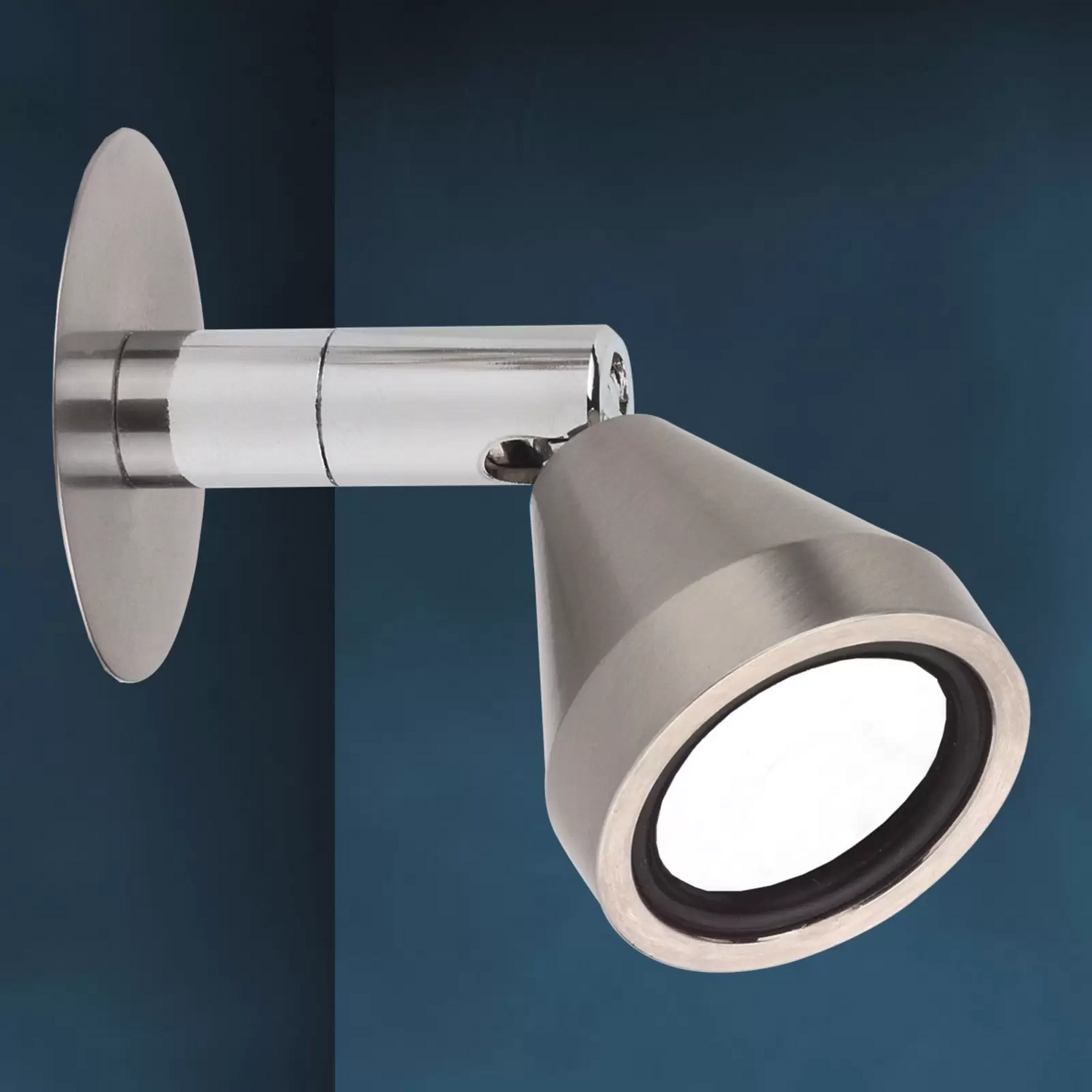 Busch Led Wandleuchte Mini Schwenkbar Nickel 3.000 K Wandlampe Lampe Leuchte Spot B-Ware - 4019231036562