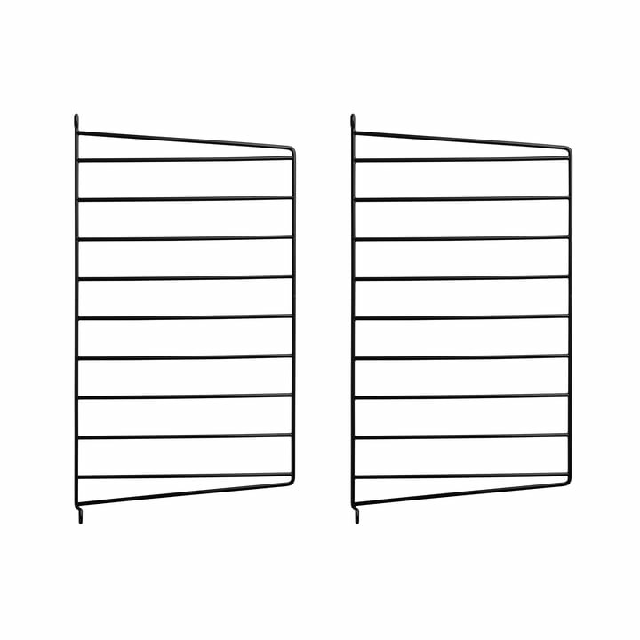 String Wandleiter Für String Regal 2er Set Ersatzteil 50 X 30 Cm Stahl Schwarz B-Ware