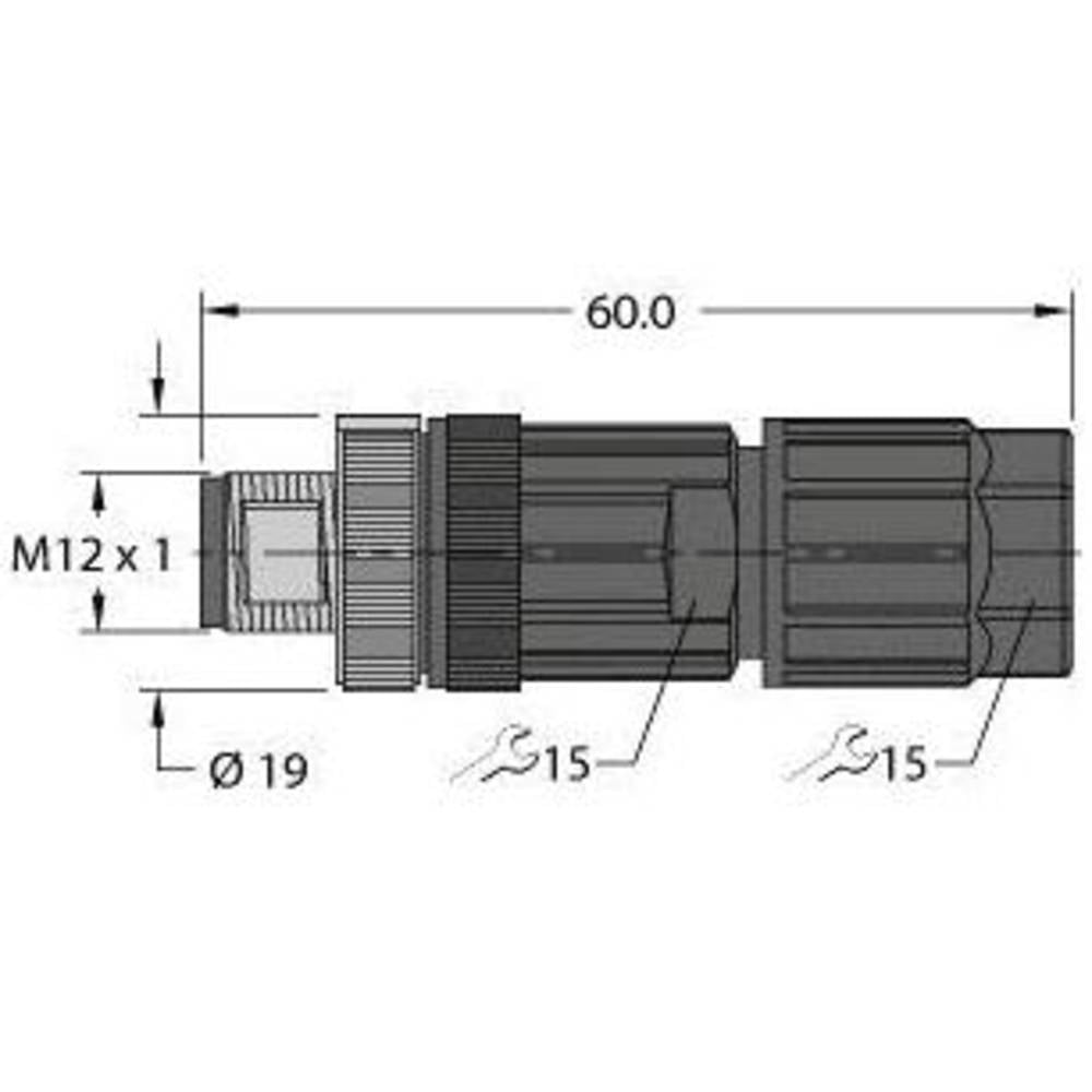 Turck 100002535 Sensor-/Aktor-Steckverbinder unkonfektioniert Rundsteckverbinder