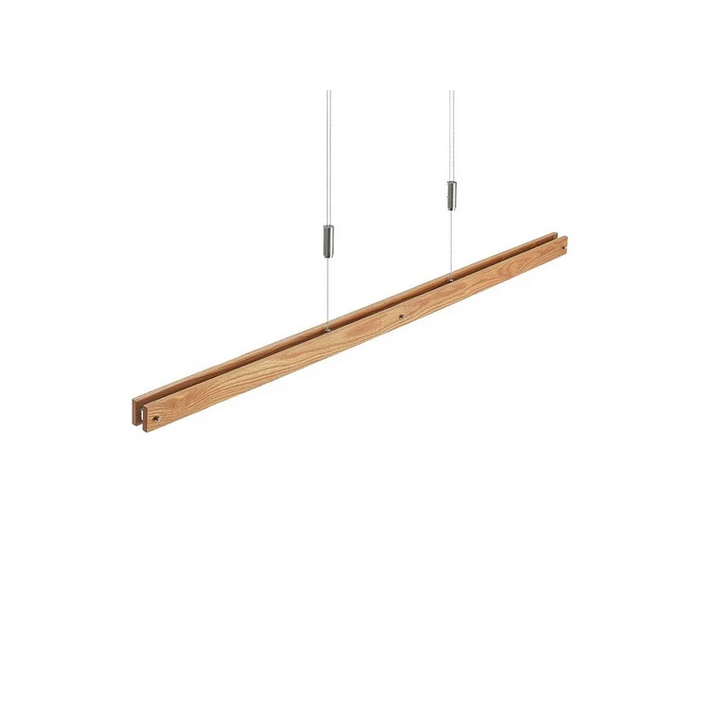 Lindby Alimara LED-Holz-Hängeleuchte Wohnzimmerleuchte Pendelleuchte Deckenla460