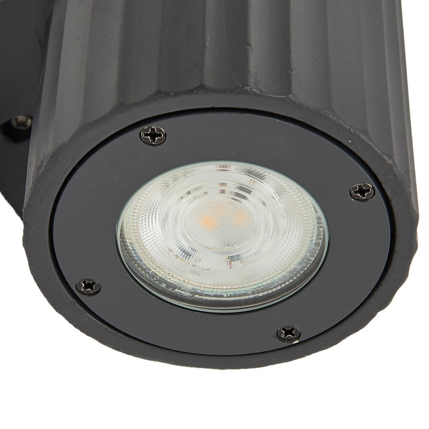 Lindby Außenwandleuchte Christa Grau Beton 25 Cm Riffel Wandlampe Lampe Leuchte B-Ware - 4251911786088