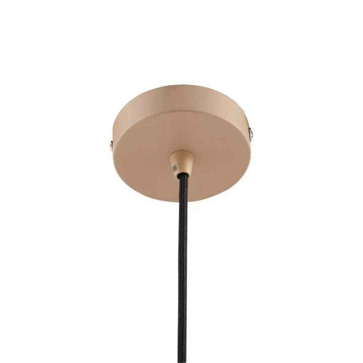 Lindby Hängeleuchte Clarine beige Ø 50 cm Metall Deckenlampe Lampe Leuchte Spot