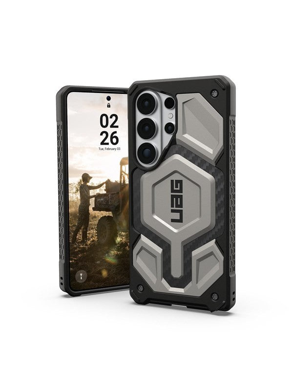 UAG Samsung Galaxy S26 Ultra Case 6.9  Monarch Pro - Magnetic Charging Compatible Rugged Military Drop Tested Protective Cover  Titanium - 0840283926907