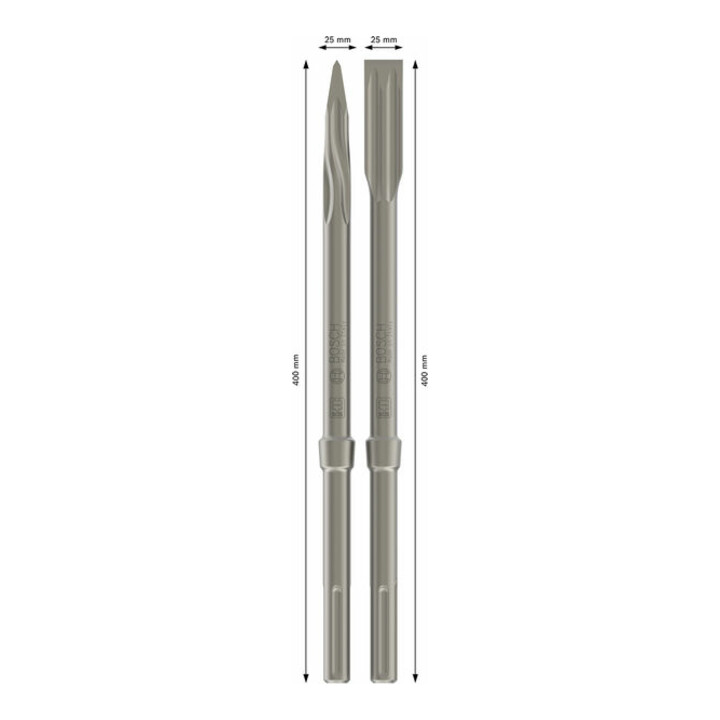 Bosch Meißel Set Sds Max Werkzeug Set 400 X 25 Mm 400 Mm 4 Teilig  B-Ware - 165140868327