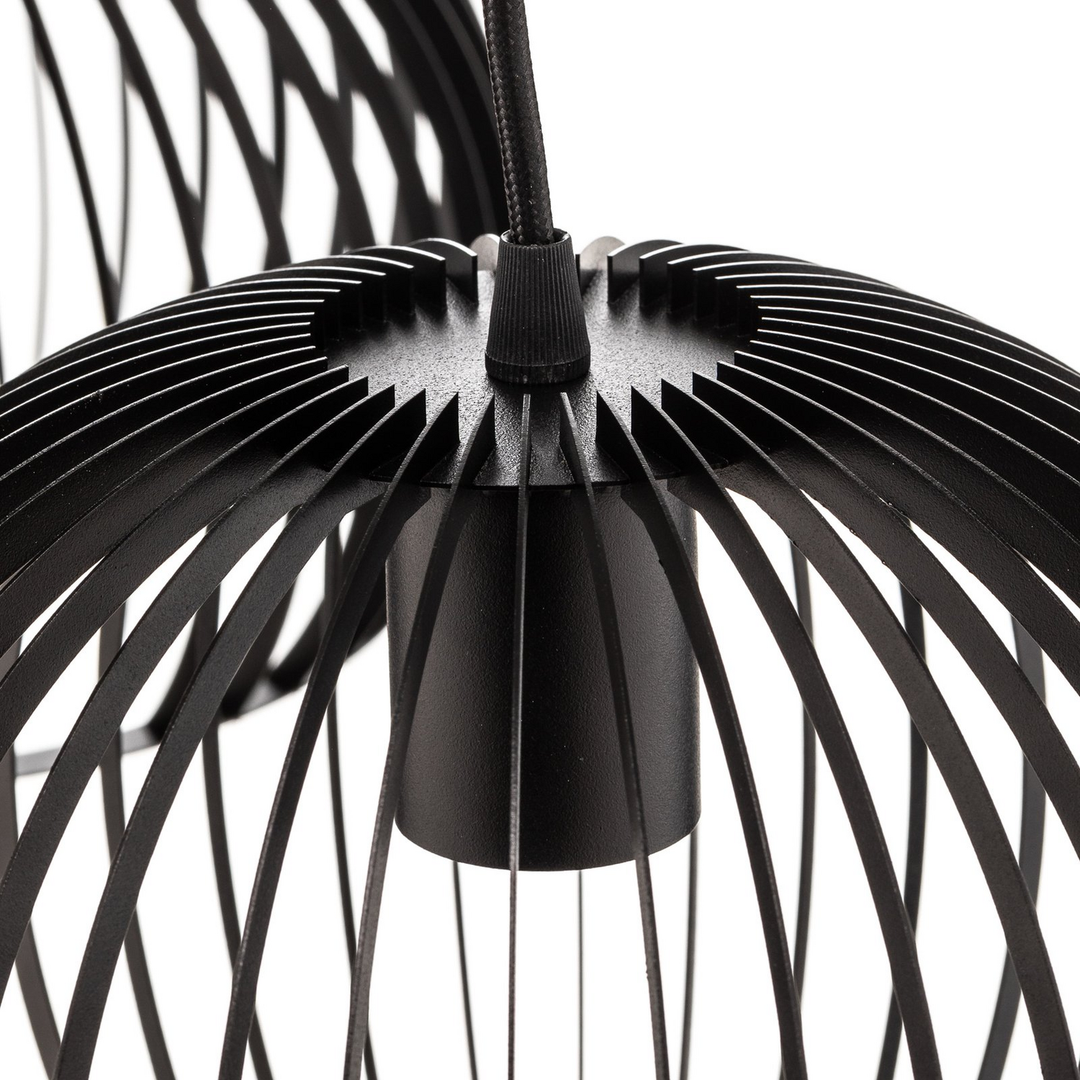 Euluna Hängeleuchte Larus Schwarz Stahl 2 Fl. Hängelampe Deckenlampe Lampe E27 B-Ware - 5907623620477