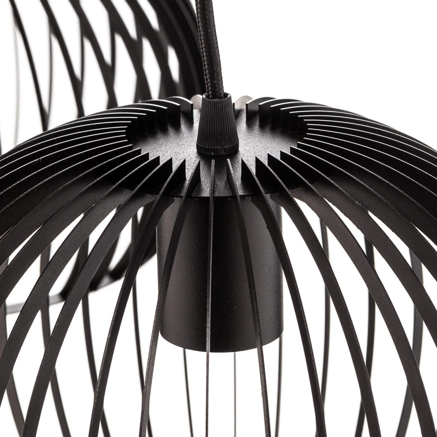 Suspension Euluna Larus en acier noir, 2 bouteilles, reconditionnée. Lampe suspendue, plafonnier, douille E27