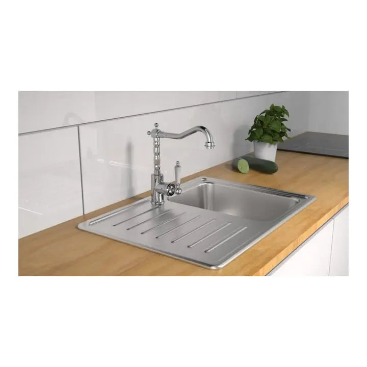 B-Ware Kirchhoff Spültischarmatur Küchenarmatur Hd Old Style Chrom Einhebelmischer - 1696238