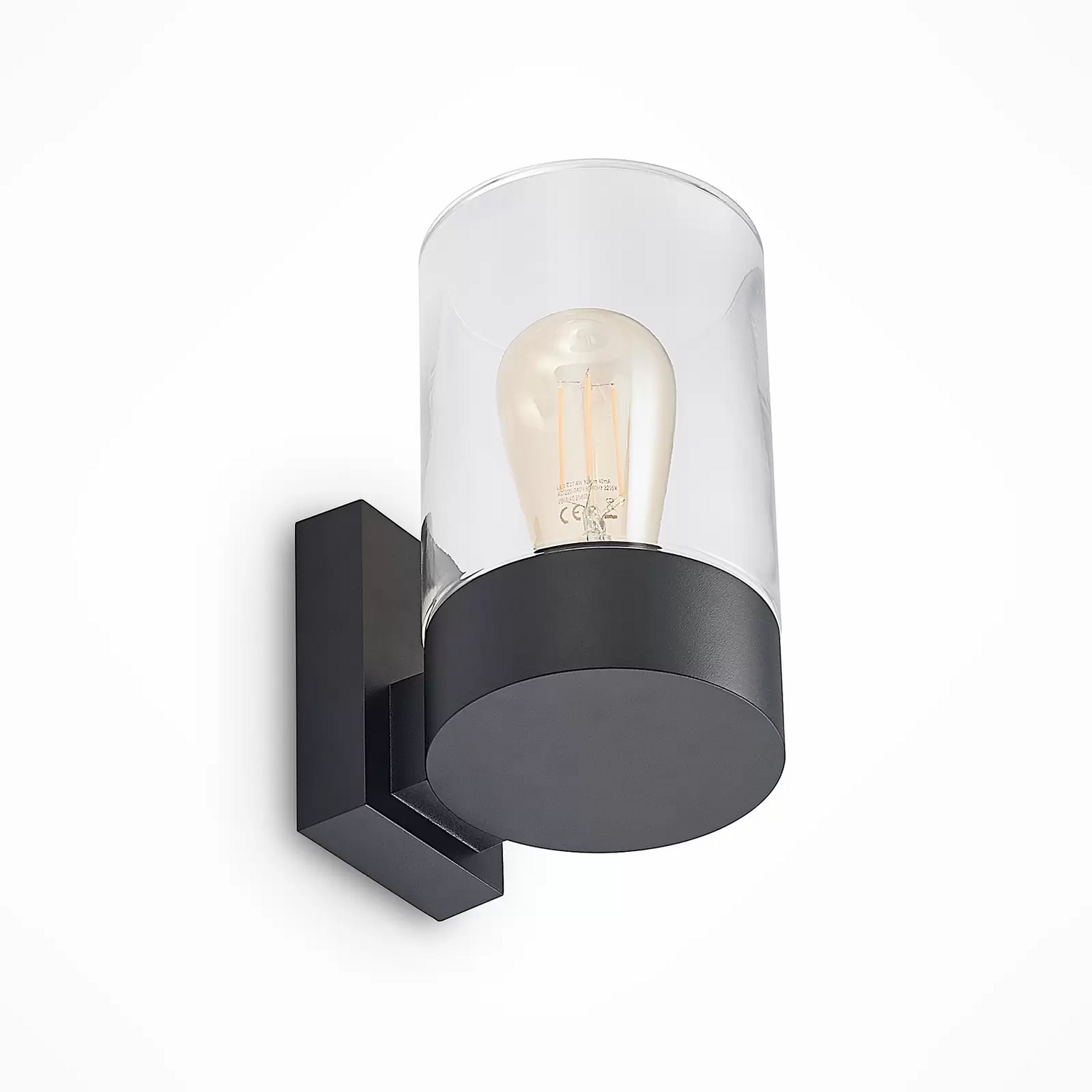 B-Ware Arcchio Liljana Außenwandleuchte Wandleuchte Wandlampe Wandlicht Schwarz Ip65