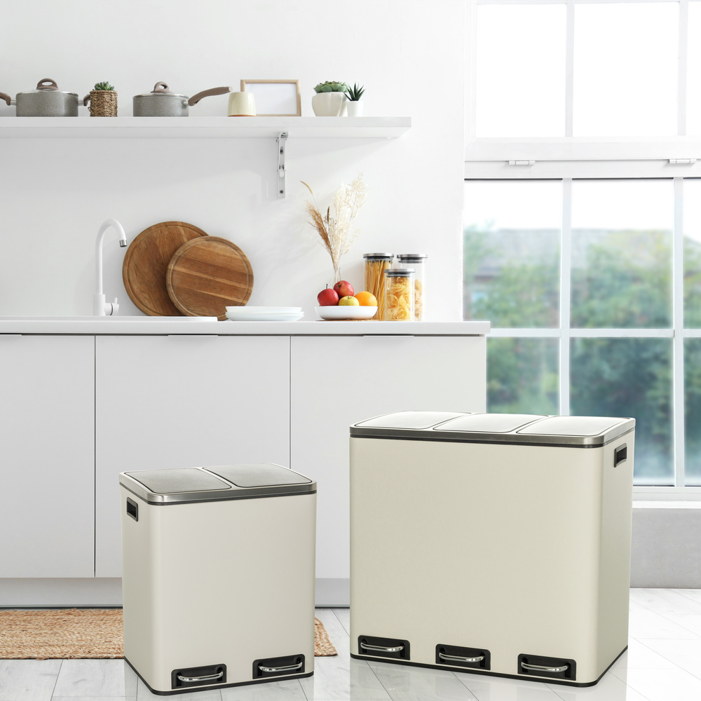 B-Ware Hjh Office Clean Ix 30 L2x15 L Abfallsammler Mülltrennsystem Mülleimer Abfallei537