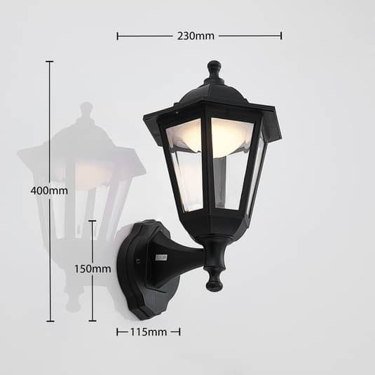 B-Ware Lindby Led Außenwandlaterne Iavo In Schwarz Gartenlaterne Wandleuchte Wandlampe