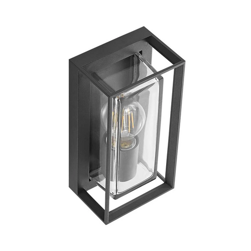 B-Ware Arcchio Ismera Außenwandleuchte Mit Glas Außen Wandleuchte Lampe E27 Dunkelgrau