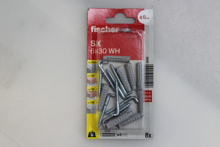 Fischer SX 6 x 30 H K Spreizdübel Dübel 30 mm 6 mm 59110 21 SETS