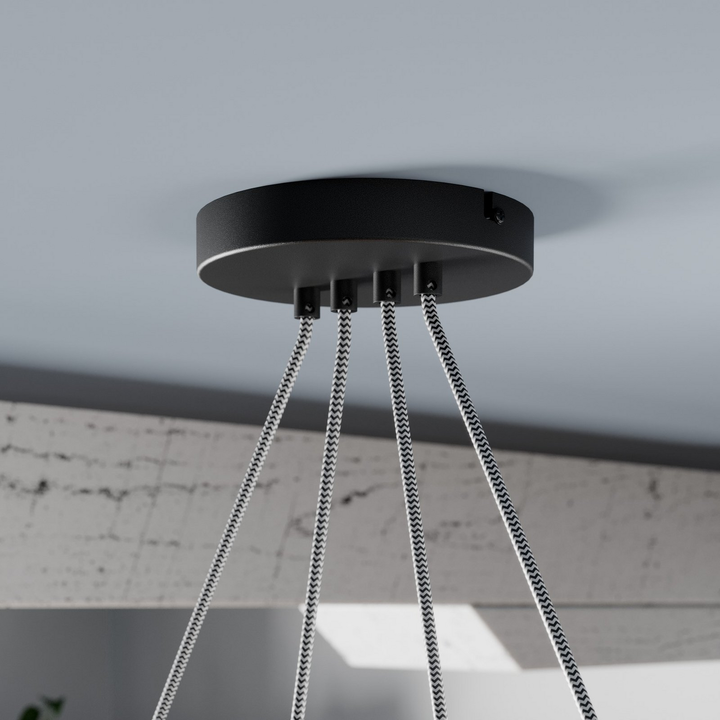 Lucande Asta Pendelleuchte Hängeleuchte Deckenlampe Lampe Leuchte Holz Grau 728 B-Ware - 4251096566321
