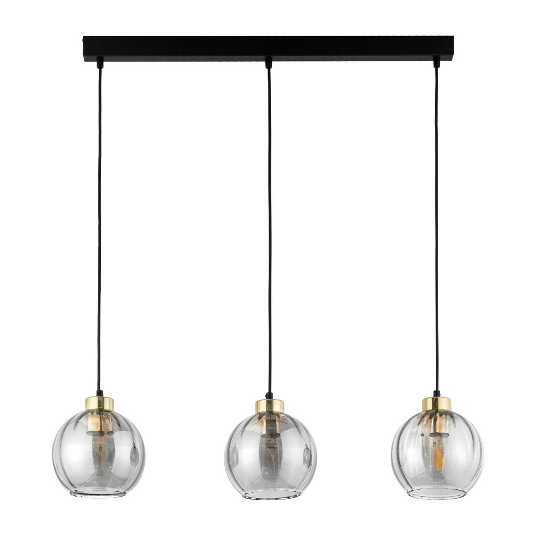 Hängeleuchte Devi Transparent Dreiflammig Balken Deckenlampe Deckenleuchte Lampe B-Ware - 5901780545802