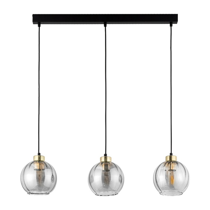 Hängeleuchte Devi Transparent Dreiflammig Balken Deckenlampe Deckenleuchte Lampe B-Ware - 5901780545802