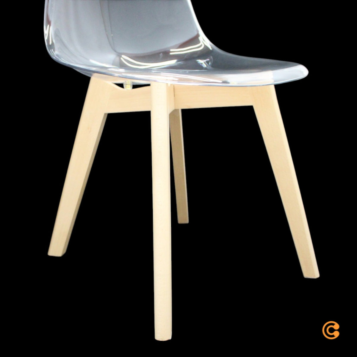 17 Stories Cansel Esszimmerstuhl Stuhl Designstuhl Stuhlset Transparent - 0806360012680