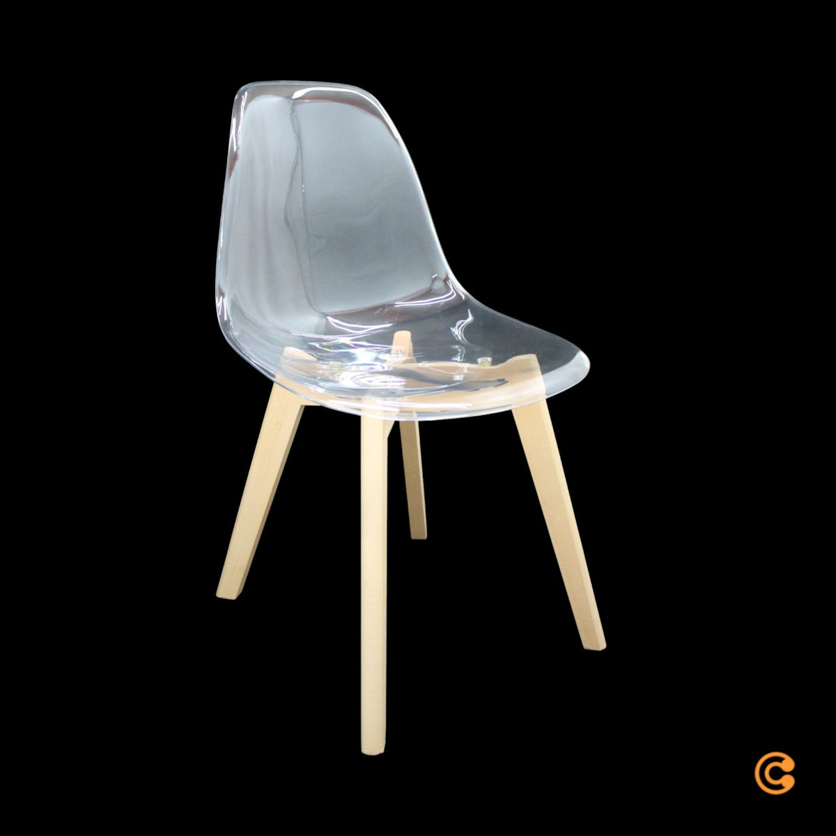 17 Stories Cansel Esszimmerstuhl Stuhl Designstuhl Stuhlset Transparent - 0806360012680