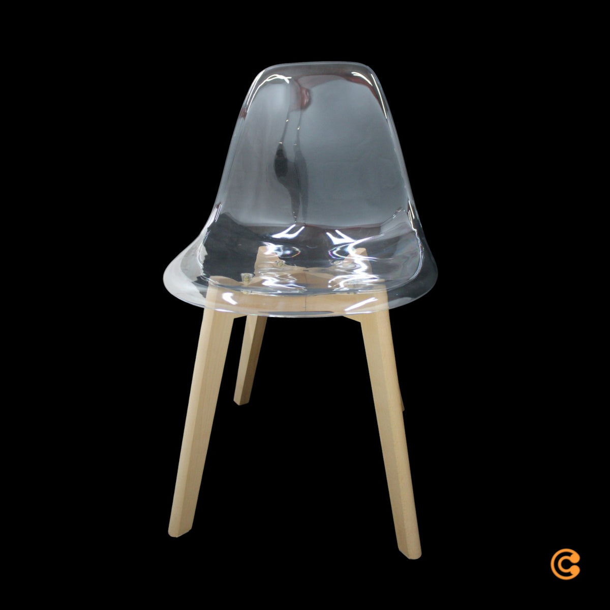 17 Stories Cansel Esszimmerstuhl Stuhl Designstuhl Stuhlset Transparent - 0806360012680