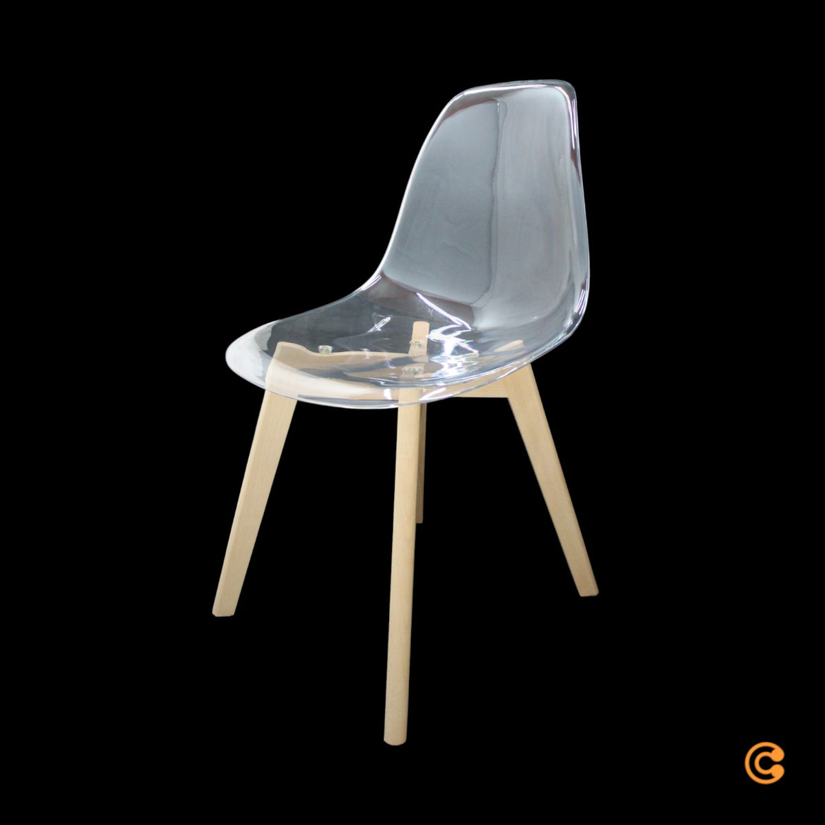 17 Stories Cansel Esszimmerstuhl Stuhl Designstuhl Stuhlset Transparent - 0806360012680