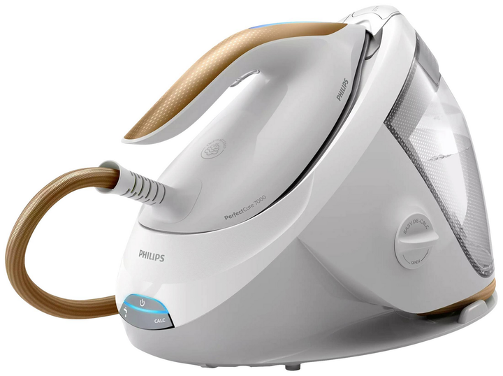 Philips Dampfbügelstation Bügeleisen PerfectCare 7000 Serie Weiß Wassertank