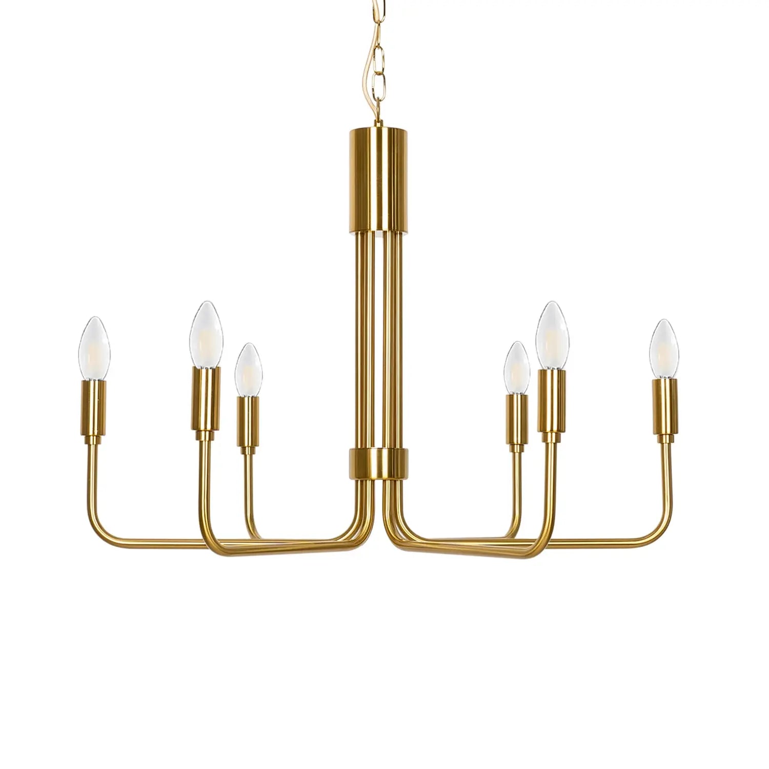 B-Ware Lindby Kronleuchter Pendelleuchte Elanova Messing 6 Flammig ø 70 Cm E14 Eisen - 1709965