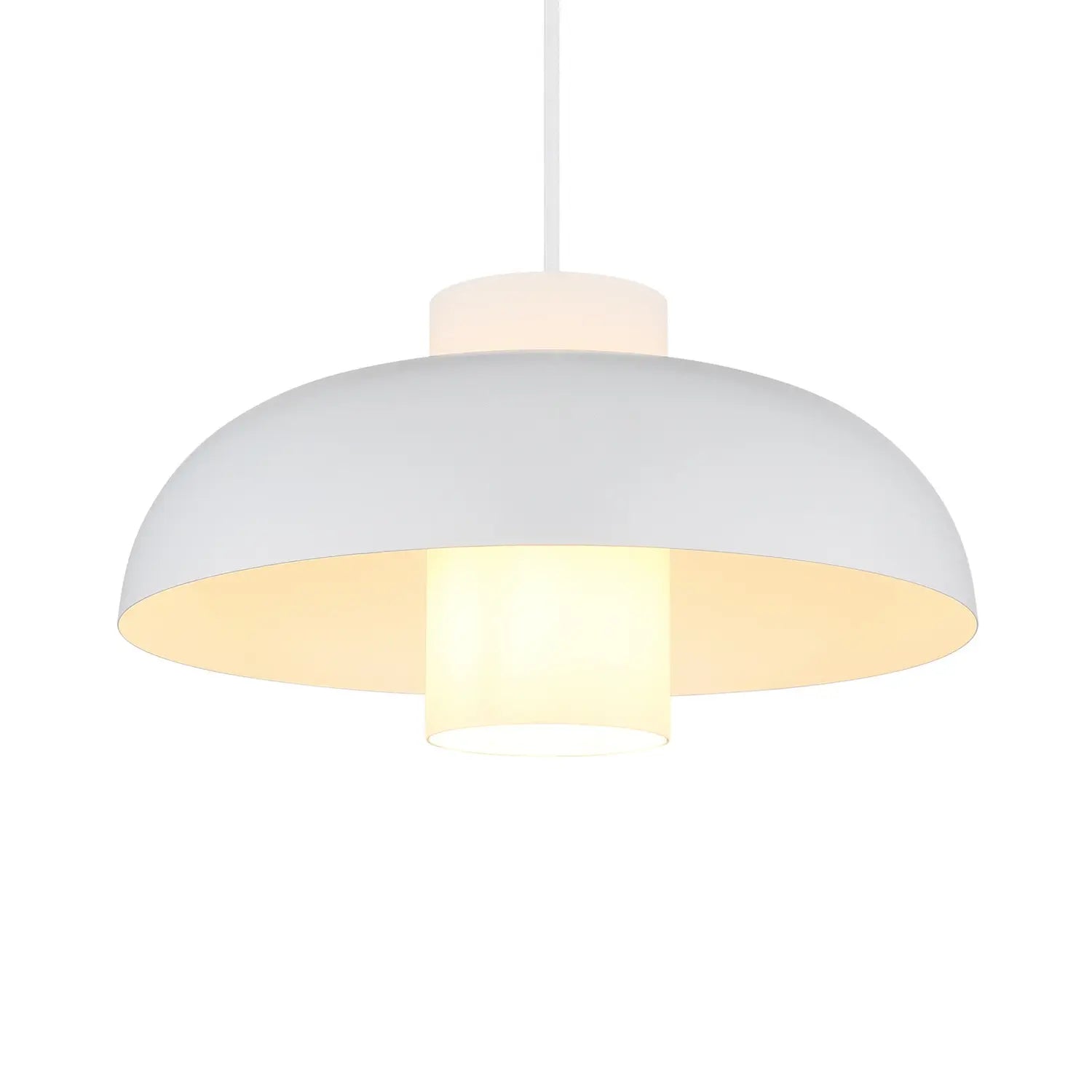 B-Ware Globo Pendellampe Hängelampe Lowe Weiß Matt Metall - 1728017