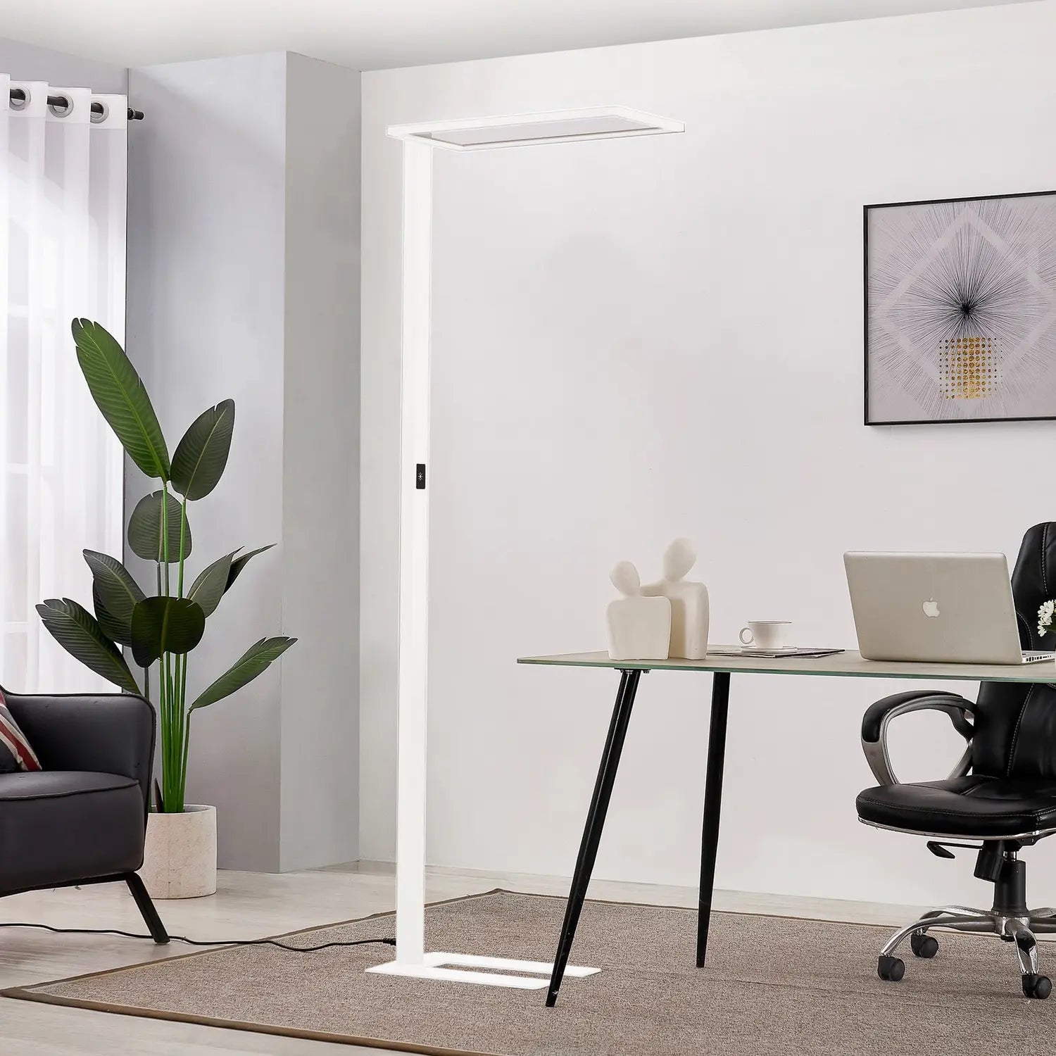 B-Ware Stehleuchte Stehlampe Led Prios Büro Leuchte Lampe Weiß Dimmbar Touchdimmer747 - 4251911755541