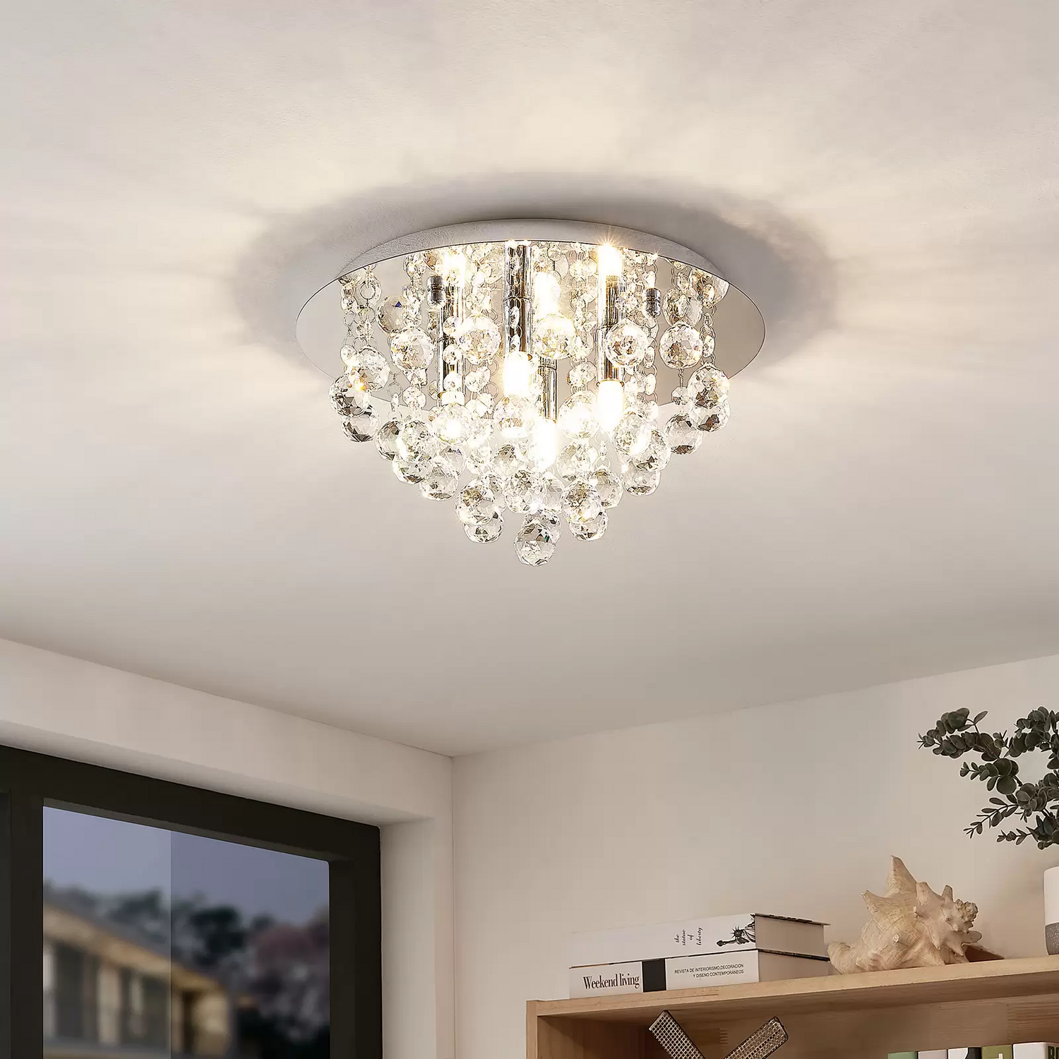 B-Ware Lindby Deckenlampe Leuchte Kronleuchter Hängeleuchte Lampe G9 4x40 W Led Dimm815