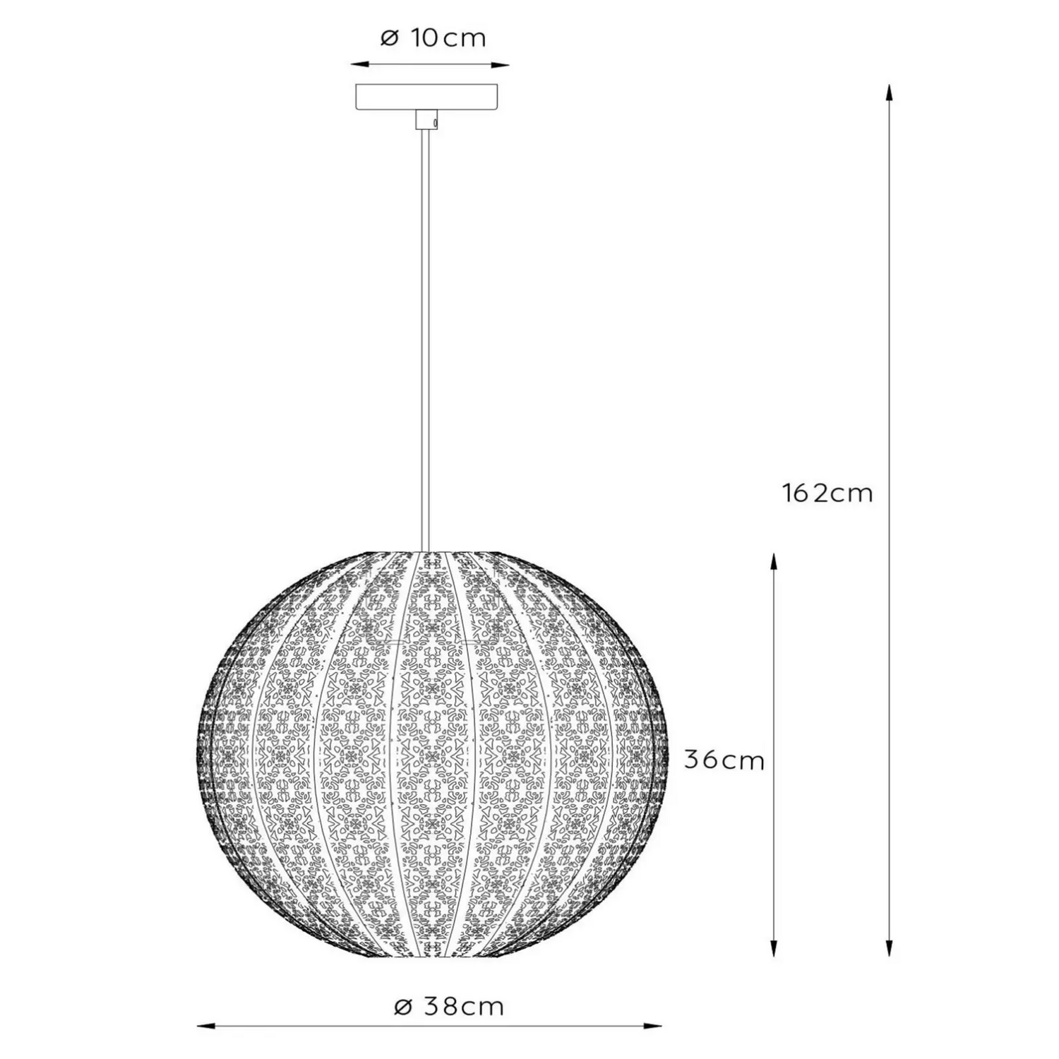 B-Ware Lucide Tahar   Orientalisch Gestaltete Pendelleuchte Pendellampe Lampe Leuchte
