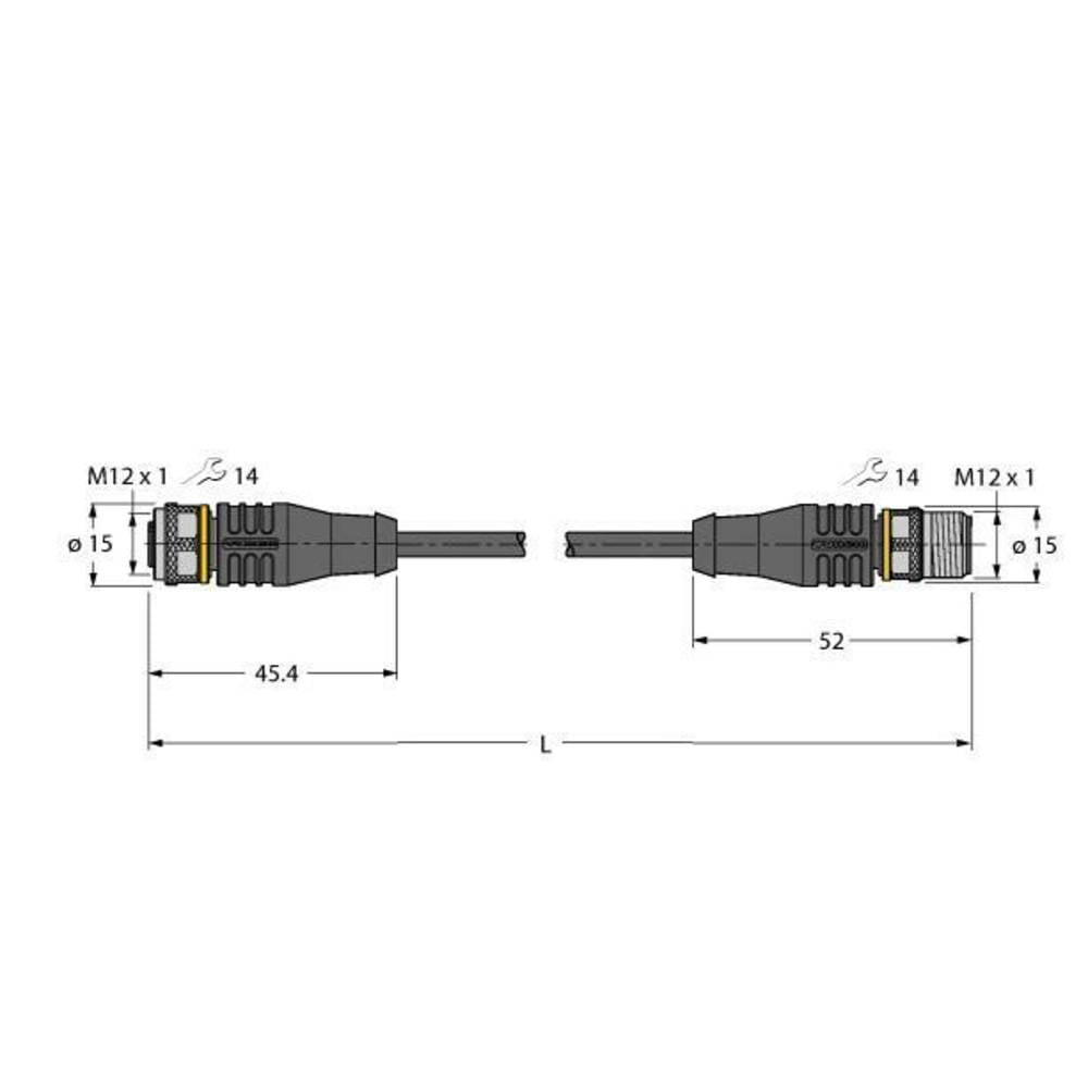 Turck 6626355 Sensor-/Aktor-Steckverbinder konfektioniert 1 m Industriestecker