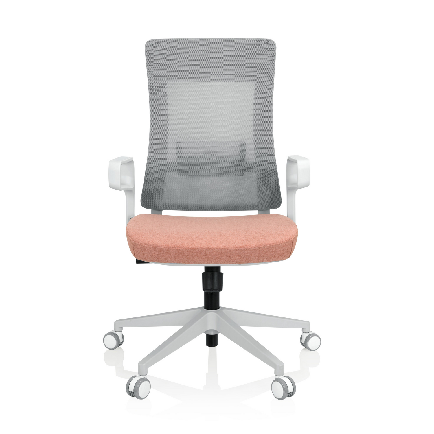 Hjh Office Bürostuhl Drehstuhl Stuhl Schreibtischstuhl Netzstoff Grau Rosa B-Ware - 4064323023302