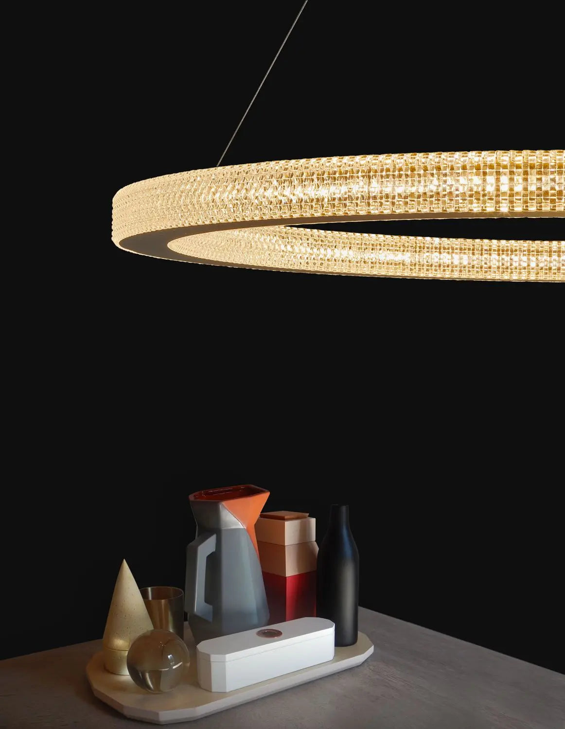 B-Ware Nova Luce Pendelleuchte Hängeleuchte Led Fiore Gold Warmweiß Dimmbar 80 Cm 80 W - 5212017424143