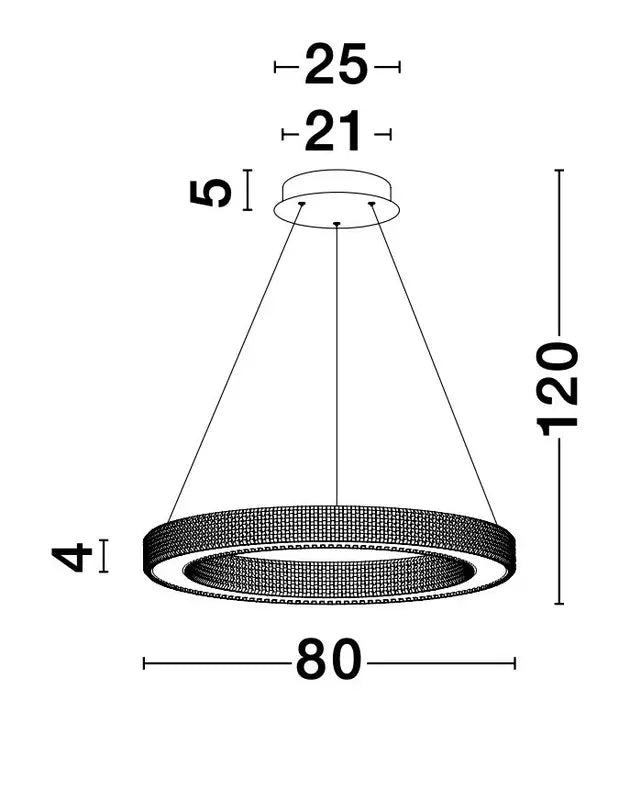 B-Ware Nova Luce Pendelleuchte Hängeleuchte Led Fiore Gold Warmweiß Dimmbar 80 Cm 80 W - 5212017424143