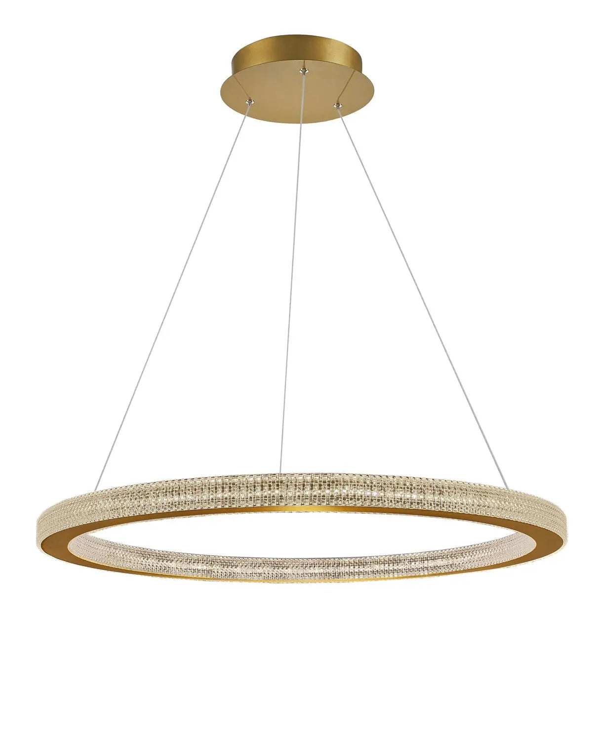B-Ware Nova Luce Pendelleuchte Hängeleuchte Led Fiore Gold Warmweiß Dimmbar 80 Cm 80 W - 5212017424143