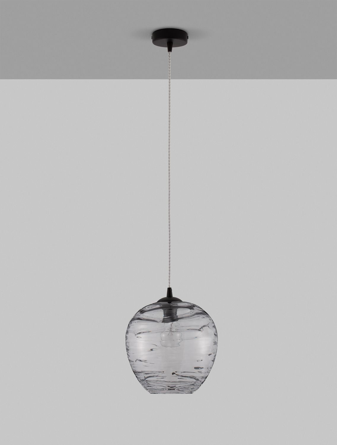 Nova Luce Pendelleuchte Hängeleuchte EVLEEN Schwarz Metall Glas E27 LED 120 cm - 5212017434432
