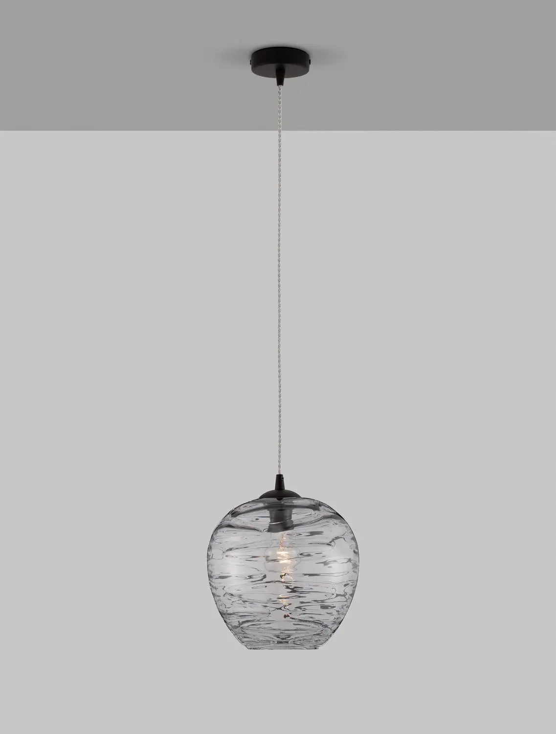 B-Ware Nova Luce Pendelleuchte Hängeleuchte Evleen Schwarz Metall Glas E27 Led 120 Cm - 5212017434432