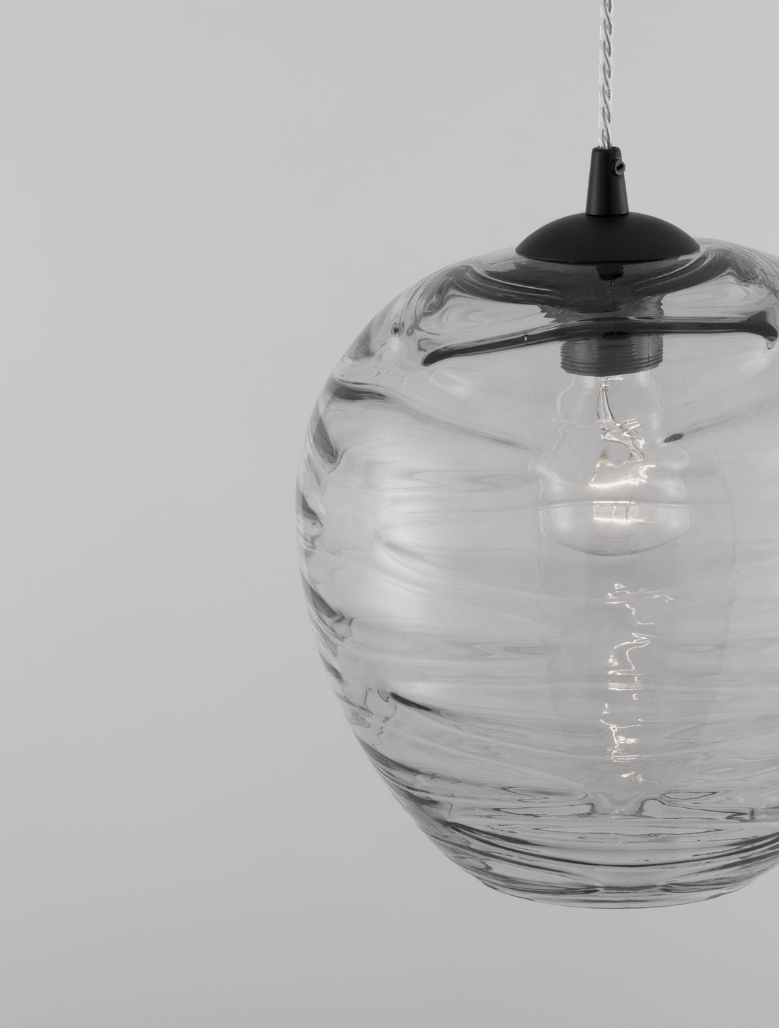 Nova Luce Pendelleuchte Hängeleuchte EVLEEN Schwarz Metall Glas E27 LED 120 cm - 5212017434432