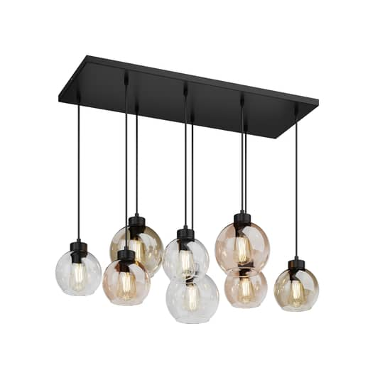 B-Ware Euluna Hängeleuchte Cubus Wohnzimmerleuchte Pendelleuchte Deckenlampe 8 Flm  E27
