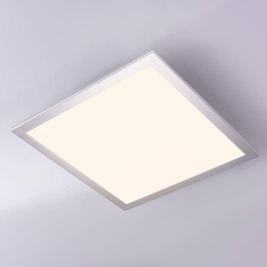 Deckenlampe Deckenleuchte Lindby Livel LED Panel Lampe Weiß eckig Kunststoff 40 - 4251096528367
