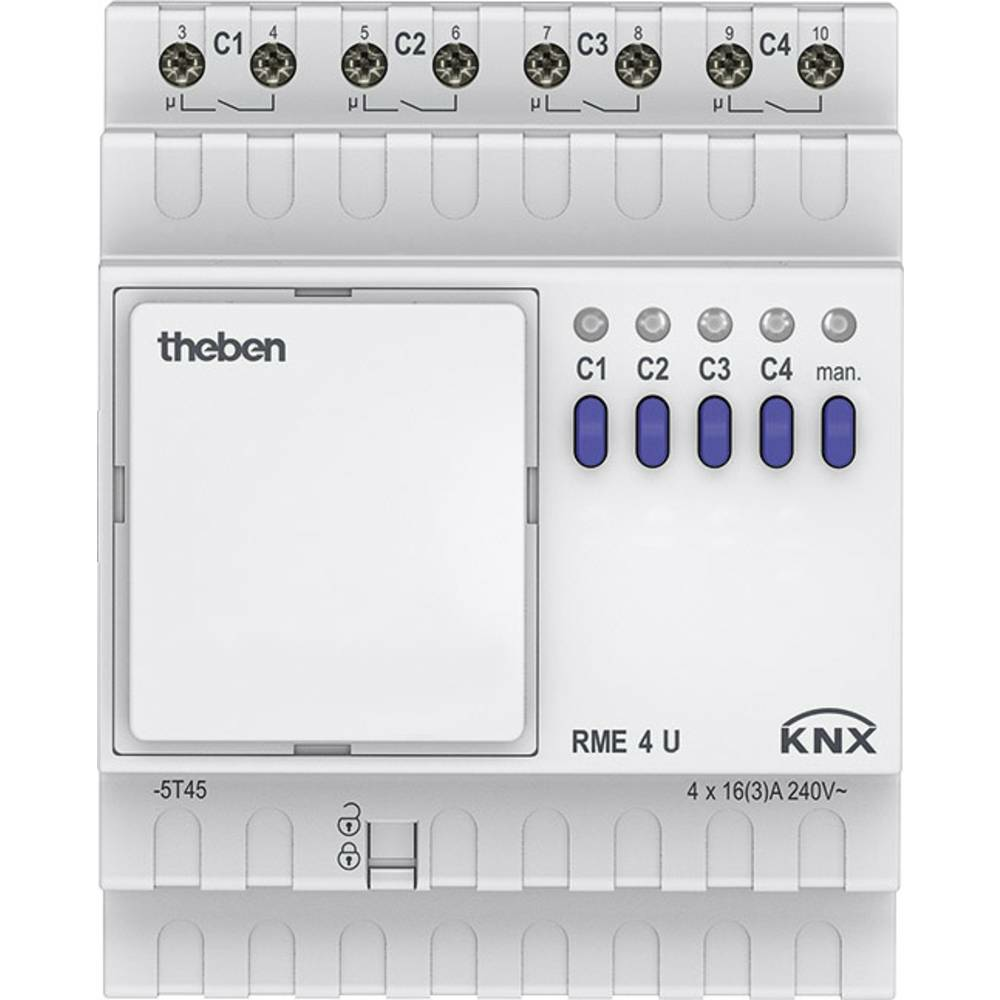 Theben 4930228 Schaltaktor RME 4 U KNX Bussystem SPS Bussystem-Schaltaktor