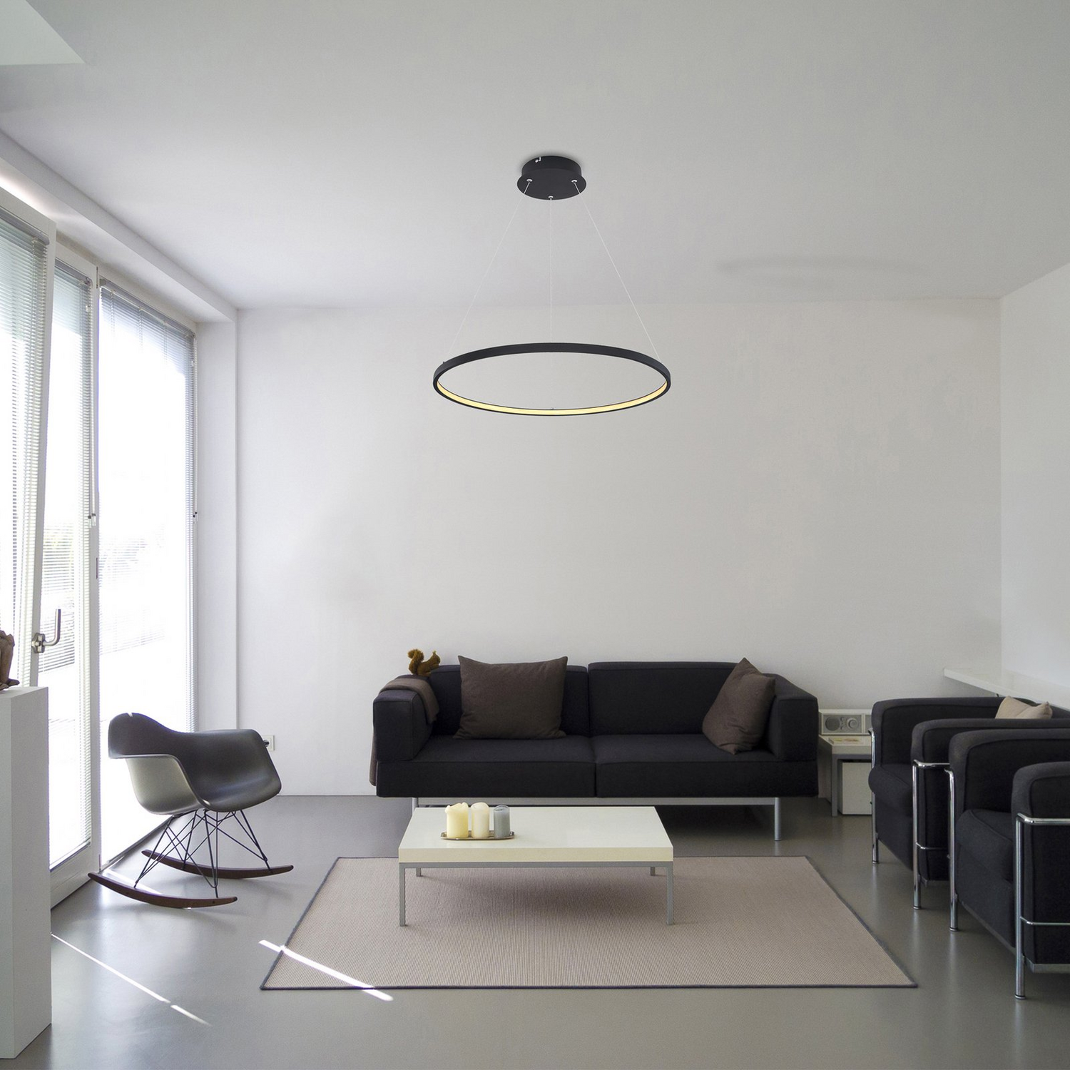 B-Ware Globo Led Hängeleuchte Ralph Hängeleuchte Lampe Leuchte 1 Flammig Schwarz ø 6941