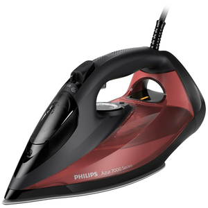 B-Ware Philips Azur 7000 Series Dampfbügeleisen Bügeleisen Bügeln 2800 W Schwarz Rot