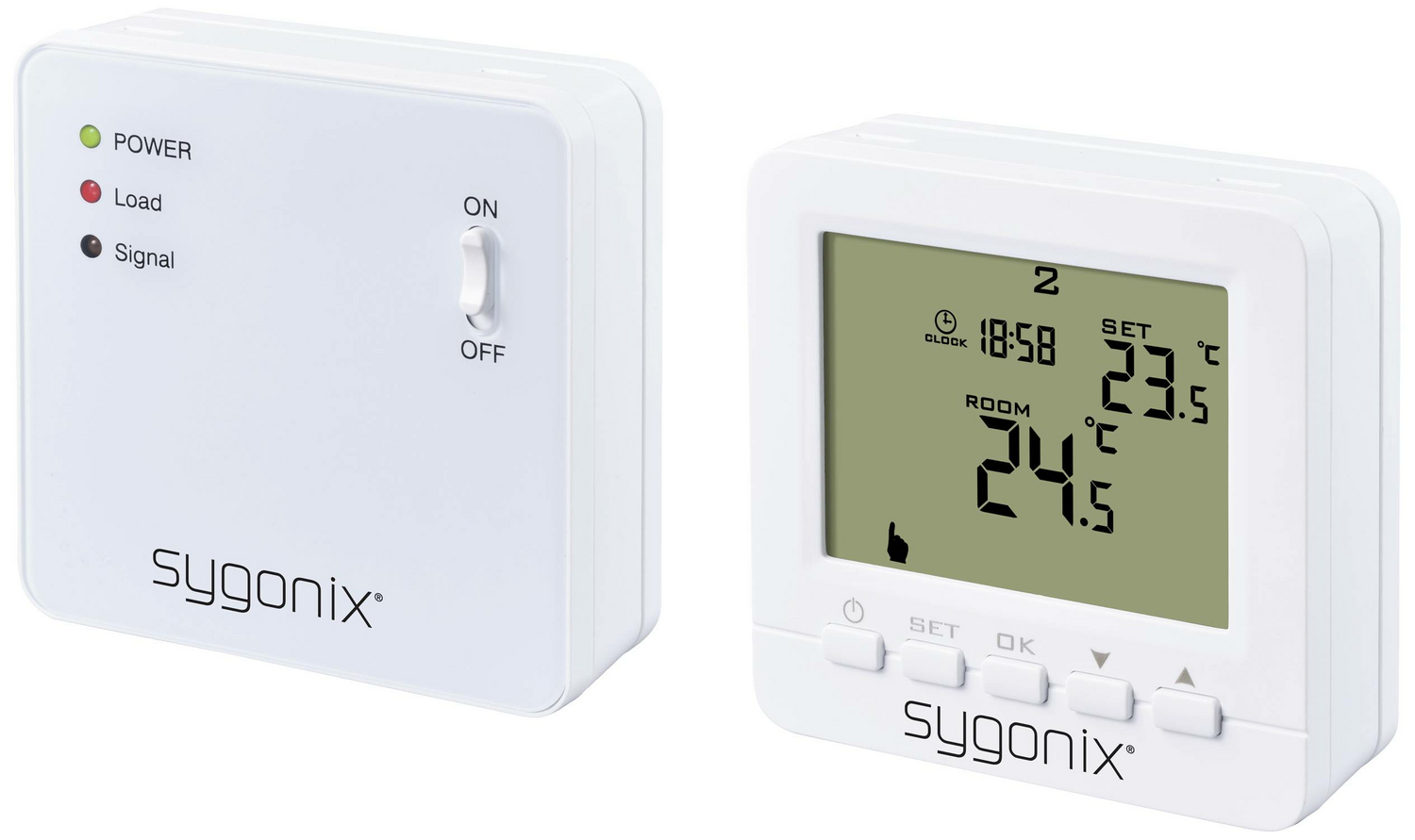 B-Ware Sygonix Funk Raumthermostat Thermostat Aufputz Wochenprogramm 1 Bis 70 °C Wei947