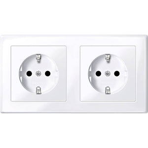 B-Ware Merten Steckdose Schutzkontakt-Steckdose MEG2328-1425 System M weiß 250V 16A