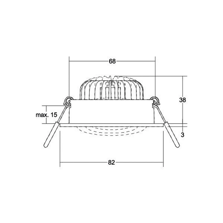 BRUMBERG BB34 Einbaulampe RC-dim. Treiber Einbauleuchte Lampe Leuchte Licht